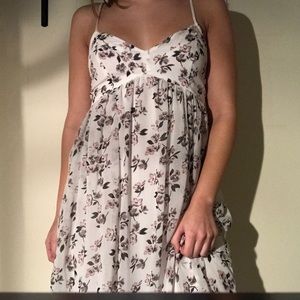 White floral dress